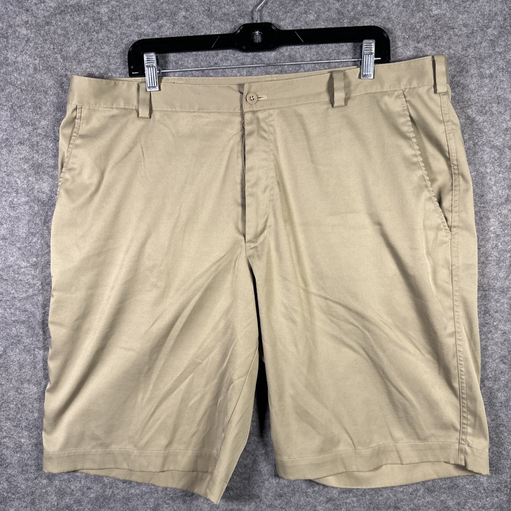 Nike Golf Shorts Flat Front Tech Khaki‎ Beige 330239-235 Men's Size 38